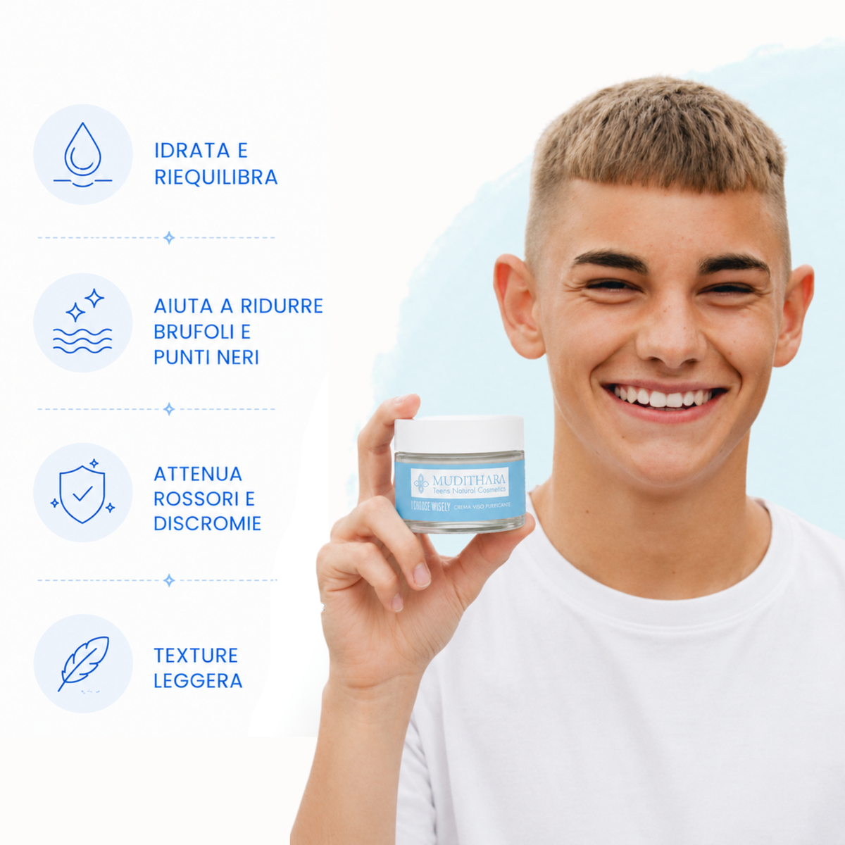 I CHOOSE WISELY   Crema viso purificante & idratante 50ml