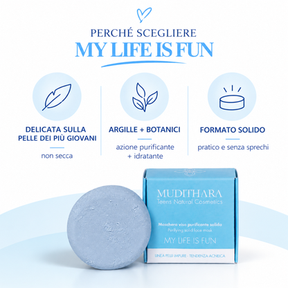 MY LIFE IS FUN Maschera viso solida 30gr